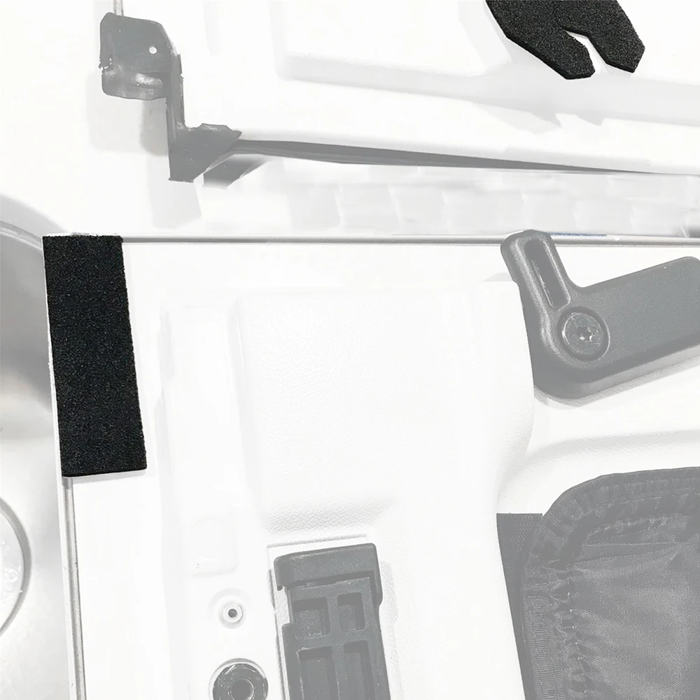 Kit de vedação superior dura para jeep wrangler jl 2018-2024, 12 peças, reparo de vazamento de chuva, acessórios interiores, preto - Image 5
