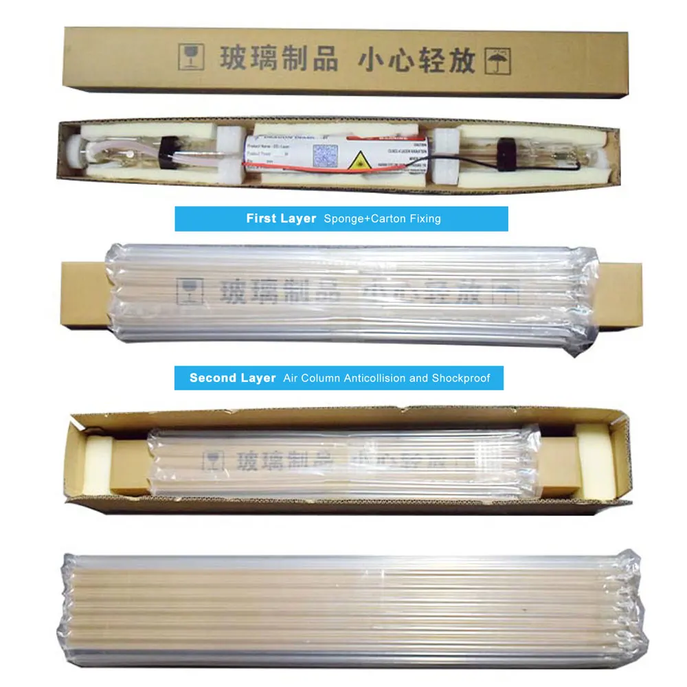 Tubo laser co2 40w, comprimento 700mm, lâmpada laser de vidro para máquina de corte e gravação a laser co2, série k40, alta qualidade - Image 6