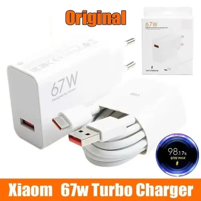 Original xiaomin 67w carregador de carregamento rápido cabo usb plugue da ue adaptador parede 14 15 redm nota 13 12 pro turbo poco f5