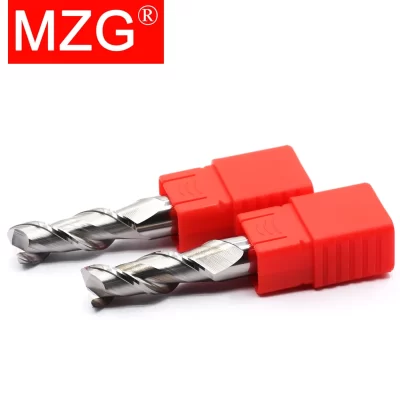 MZG 2 Flute HRC55 Aluminium 0.2-20mm End Mills High Precision HSS Metal Cutter Carbide Alloy Milling Tool Key Seater Router Bit