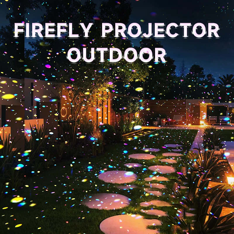 Laser firefly projection lighting park courtyard decoration rotating atmosphere light outdoor laser light - Image 3