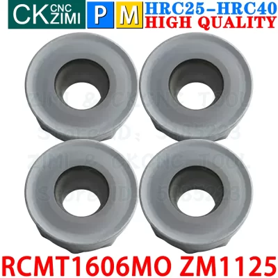 RCMT1606MO ZM1125 RCMT 1606 MO Carbide Inserts Round Milling Inserts Indexable Face Milling Tools CNC Metal lathe Cutting Tools