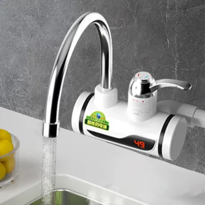 360 ° Aquecedor de água elétrico da cozinha 3000w 220v aquecedor torneira de aquecimento frio torneira de aço inoxidável aquecedor instantâneo