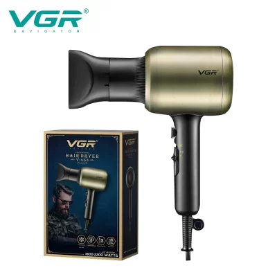 O secador de cabelo profissional VGR não danifica o cabelo, forte velocidade do vento seco 1800-2200W salão de cabeleireiro estilo doméstico duto de ar V-453