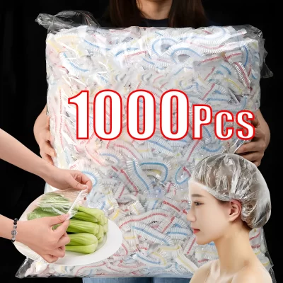 Saco de cobertura de alimentos de plástico descartável reutilizável transparente proteção de alimentos embalagem de congelamento filme aderente organizador de armazenamento de cozinha
