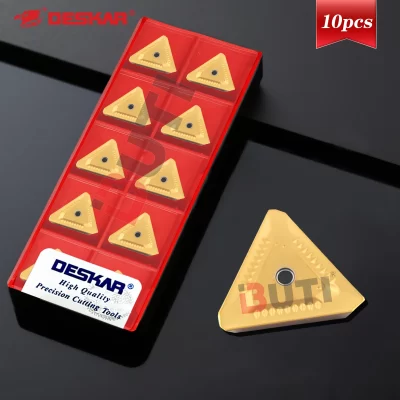 DESKAR CNC Inserts 100% Original 10PCS Triangular Milling Inserts TPXR2204PDSR-FM LF6028 Steel Dedicated Lathe Milling Inserts