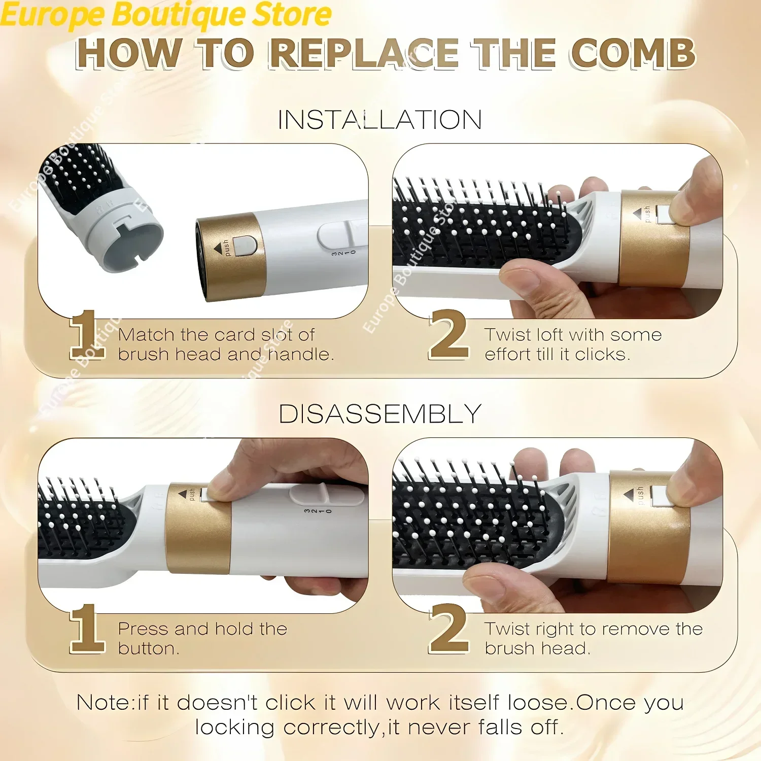 Profissional 5 em 1 secador de cabelo ar quente pente modelador para dyson airwrap secador de cabelo ferramenta estilo alisador cabelo ferramenta cabeleireiro - Image 6
