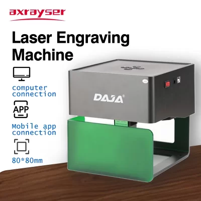 DAJA DJ6 Gravador a Laser DIY Máquina de Marcação a Laser Portátil para Metal Madeira Plástico Cerâmica Marca de Logotipo 80x80mm Área de Escultura