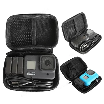 Mini Storage Bag Case For Go Pro Hero 13 12 11 10 9 8 7 6 SJCAM AKASO DJI Osmo 360 Action 5 Pro 4 3 Camera Accessories