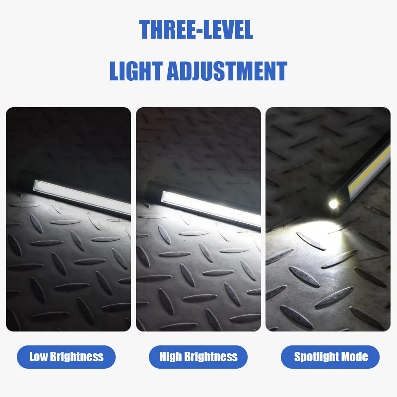 VOLODYMYR Luz de trabalho LED recarregável com pescoço de ganso flexível 1000 lúmens 3 modos base magnética para bancada de trabalho grelha de reparo de carro - Image 5