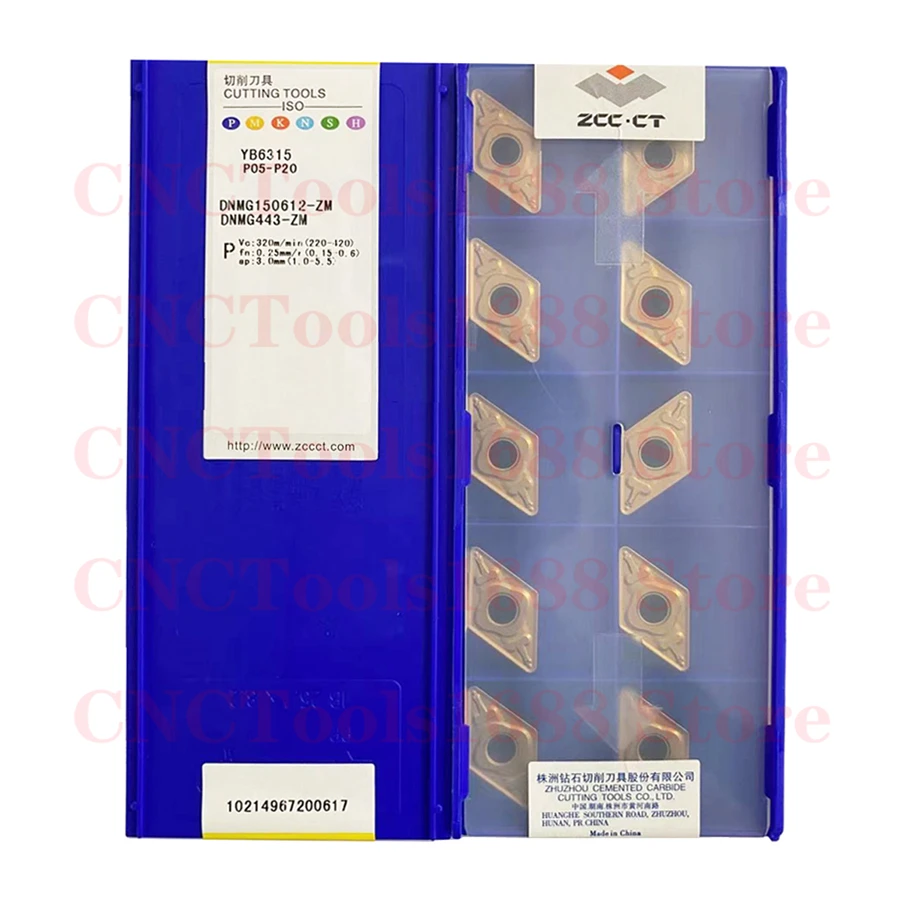 ZCCCT DNMG150404 DNMG150408 DNMG150604 DNMG150608 DNMG150612-ZM ADF YB6315 Inserção de carboneto DNMG Inserções - Image 4