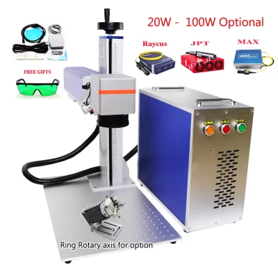 Máquina de marcação e corte a laser de fibra jpt mopa, 100w, 70w, 60w, 50w, 30w, 20w, raycus, cortador de gravação, joias, gravador de metal excad2