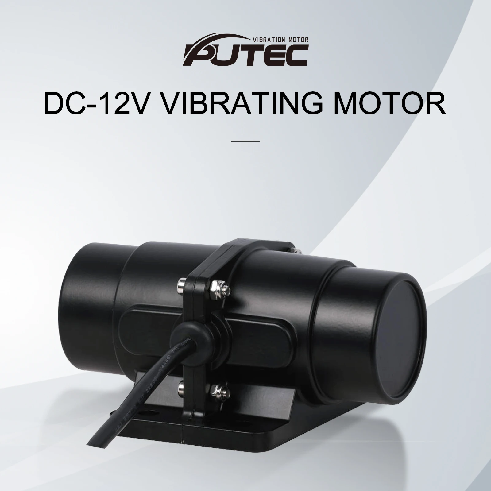 Petec Vibration Motor Brush Vibrator Motors for Salt&Sand and Concrete Mixer DC 12V 4500RPM Vibrating Force 200lbs 100lbs