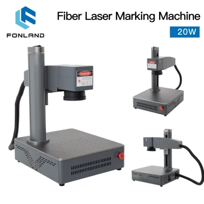 Fonland S4 20W 30W 50W Fiber Laser Marking Machine Business Industrial Portable Engraver Engrave Metal Jewelry Plastic Leather