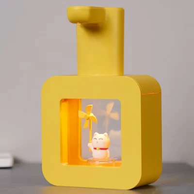 Desenhos animados Bonito Pet Dispensadores de Sabão Líquido USB Carregamento Máquina Sabão Líquido Montado Na Parede Do Sensor Touchless para Lavatório Hotel