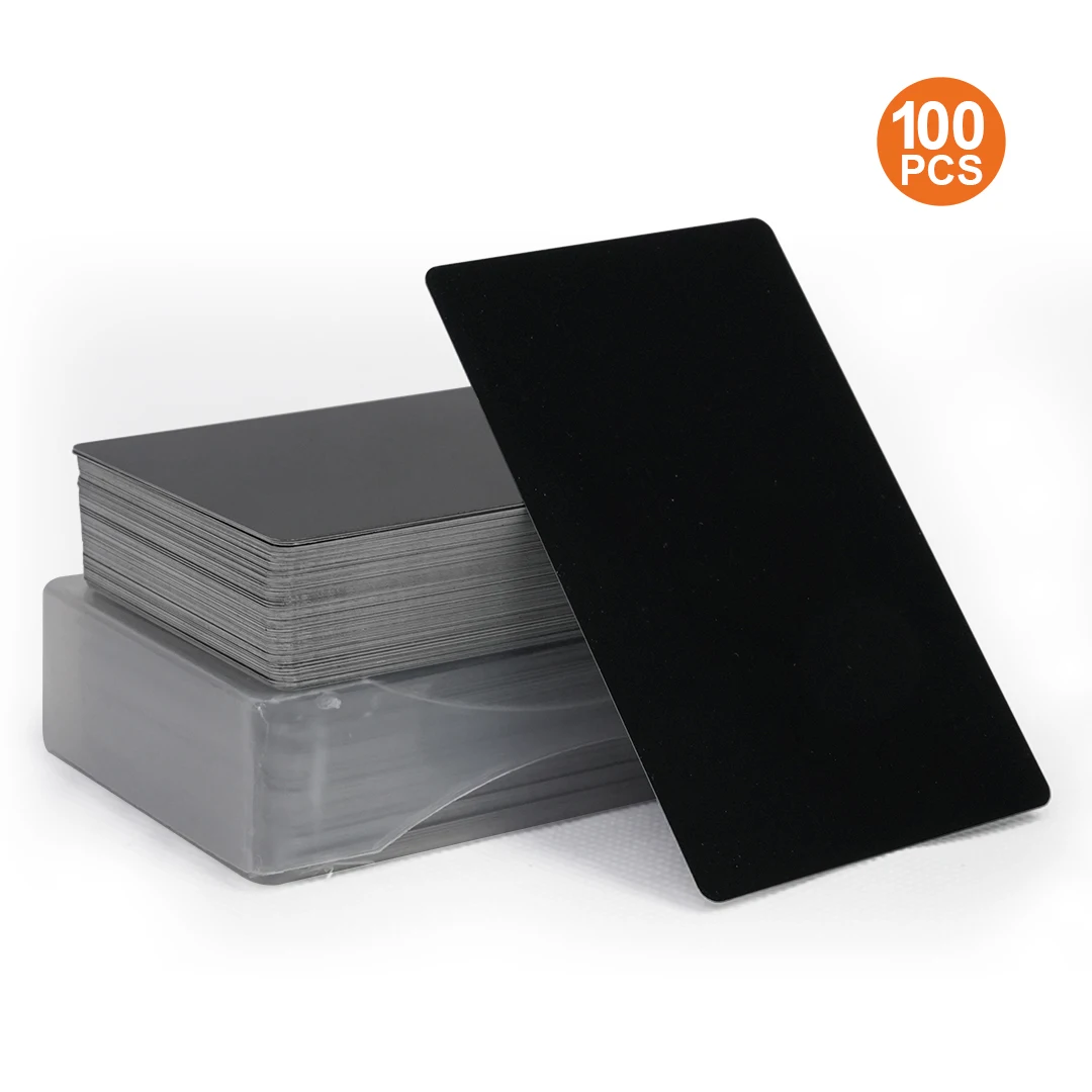 100/500/1000 pc/lote cartões de nome comercial folha de metal de aço inoxidável sublimação cartão em branco gravação a laser diy para material de escritório
