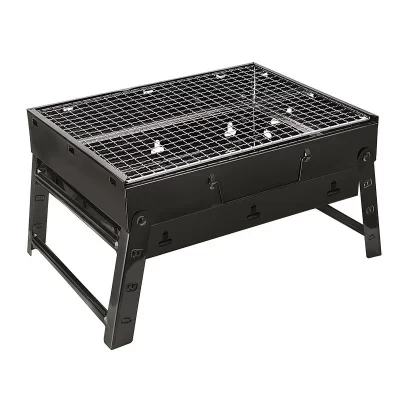 Churrasqueira a carvão portátil dobrável, Fumante de churrasco ao ar livre para acampar, Mesa de mesa, Cozinhar ao ar livre
