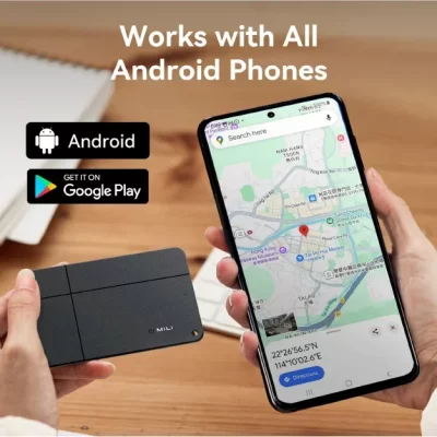 Mili Luggage Tracker Android Gps Location Tracker MiTag Work with Google Find My Smart Tracking Tag for Keys, Suitcase, Backpack