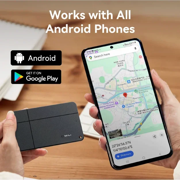 Mili Luggage Tracker Android Gps Location Tracker MiTag Work with Google Find My Smart Tracking Tag for Keys, Suitcase, Backpack