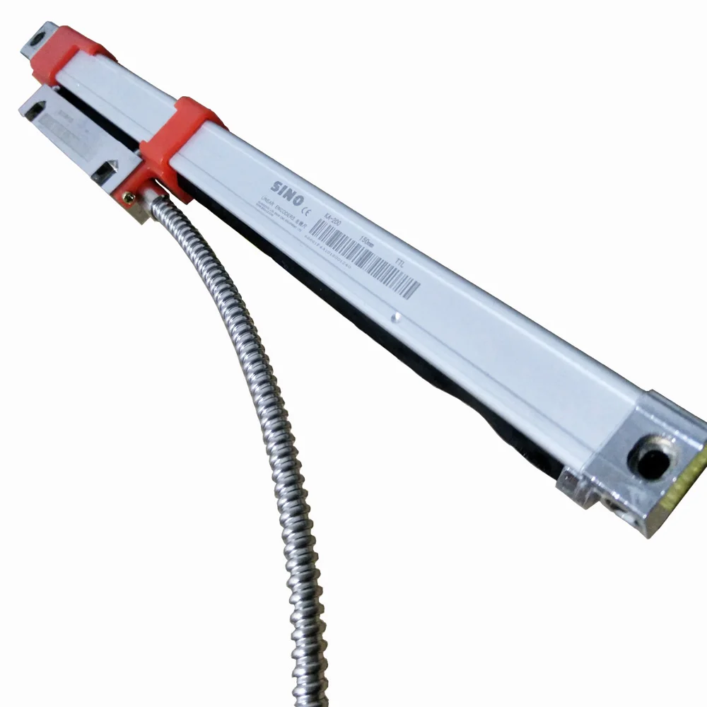 SINO-KA200 Escala linear, alta precisão, fresadora de sinal, torno DRO, vidro óptico pequeno, 5V, 1 A, B, Z, 110-200mm