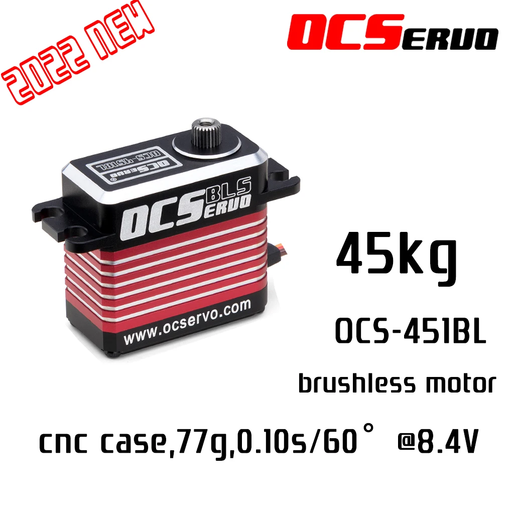 45kg.cm or35kgcm CAN 485 PWM 77g 0.10S/60° Brushless Motor High Torque Servo Steel Gear All CNC Case Waterproof BLS