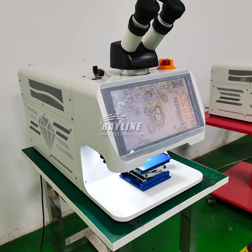 Tela grande jóias reparação soldadores a laser 100w 200 máquina de solda a ponto micro laser solda ouro prata jóias platina - Image 2