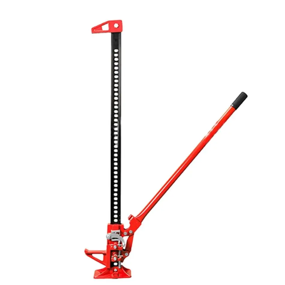 1 pacote de aço de 3 toneladas hi lift jack capacidade de carga 33 "48" farm lift jack para suv offraod resgate vermelho todo elenco jack universal
