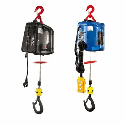 Guincho elétrico portátil de 500kg, bloco de tração, cabo de fio de aço, reboque de elevação, 110v/220v