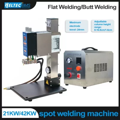 Heltec HT-SW01H/HT-SW02H 21kw/42kw bateria máquina de solda a ponto soldagem plana/soldagem a tope compressor de ar de colocação opcional