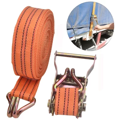 Nova cinta de amarração forte catraca cinto saco de bagagem carga amarração com fivela de metal 3m/6m/8m/10m * 4cm caminhão amarração alças úteis