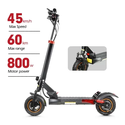MX-14 Scooter Elétrico Freios a Disco Duplos de 10 Polegadas Dobráveis | Motor 500W, 45 km/h, alcance máximo de 40 km, bateria 48V, estrutura de alumínio