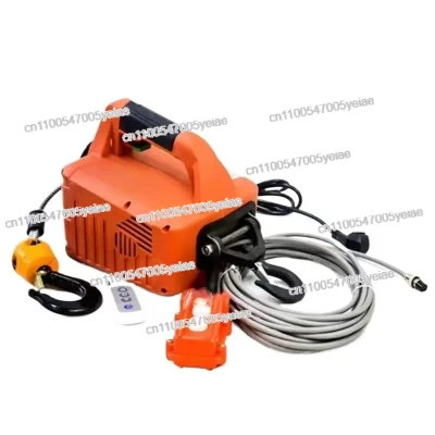 Guincho elétrico portátil de carga de 500kg, manual de tração/controle remoto/controle de fio, talha elétrica 220v/110v, ferramenta de elevação