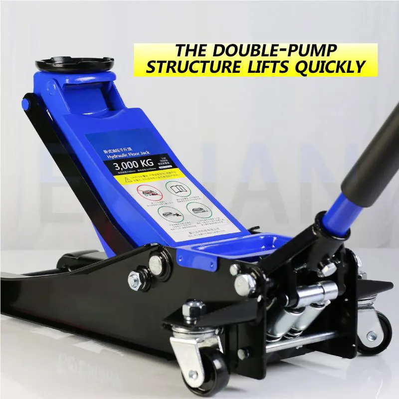 Loja de reparo de automóveis, ferramenta pequena para troca de pneus de caminhão e carro, cric de elevação de carro 2t/2.5t/3t, cric de elevação hidráulica horizontal 4s, levantador de loja