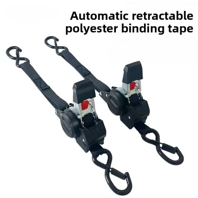 Correias automáticas para fita de carga cintos retráteis para motocicletas cinta de catraca para carga alça de bagagem cinto tensor de catraca para carro