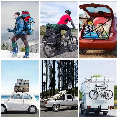 Correias de carga de amarração com fivela de metal resistente para carro e caminhão - cinto de catraca forte para transporte seguro de bagagem e carga
