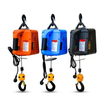 Talha elétrica portátil de 500kg, guincho manual, bloco de tração, cabo de aço elétrico, talha de elevação, corda de reboque, 220v/110v