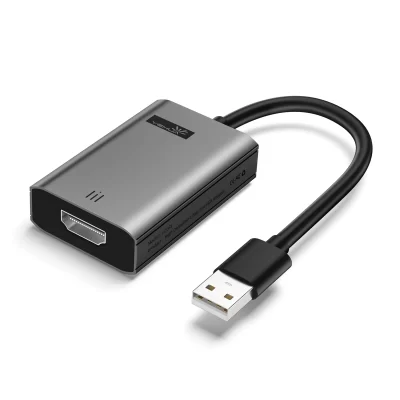 Lemorele USB para HDMI Adaptador Conversor Cabo Adaptador de Áudio e Vídeo Externo Multi Display Conversor para Desktop Laptop PC