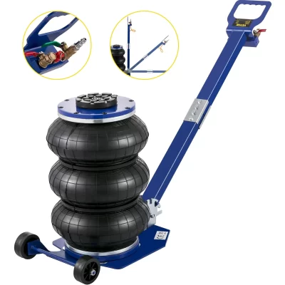 Saco de ar jack 6600lbs capacidade pneumática jack elevador rápido 3t reparação carro jacks e plugues chão haste dobrável levantamento rápido saco triplo