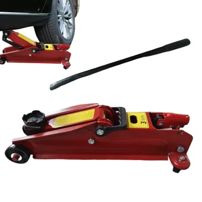Gato hidráulico de carro de 3 toneladas, altura ajustável, jacks de chão, resistente, elevação rápida, ferro, baixo perfil, suporte para reparo de automóveis