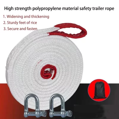 10ton4m 5m 7m carro com corda de reboque corda de tração de resgate de carro veículo off-road ferramenta de carro corda de reboque para caminhão carro resistente gadget