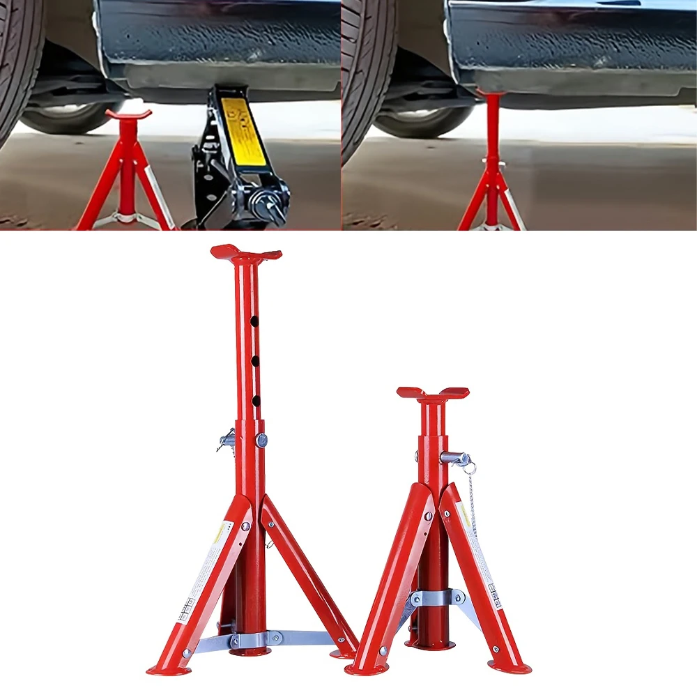 2 toneladas 25 ~ 36cm 3 toneladas 27 ~ 45cm ferramenta de aumento de altura dobrável telescópica jack suporte de segurança ferramentas de reparo automático