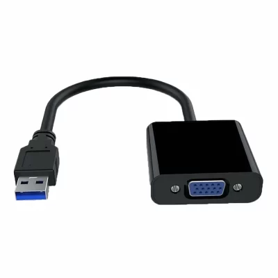 Usb 3.0 para vga adaptador multi-display fhd conversor de vídeo suporte para computador windows desktop portátil pc para monitor projetor