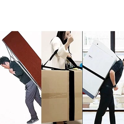Correias de movimentação e elevação ajustáveis para uma pessoa, cinto de elevação e movimentação individual para objetos volumosos para empresa de escritório doméstico