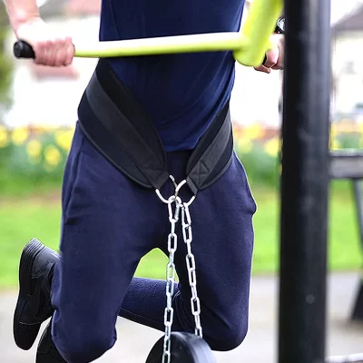 Engrossado cinto de levantamento de peso corrente dip cinto puxar para cima kettlebell barbell prático portátil fitness musculação ginásio cinto