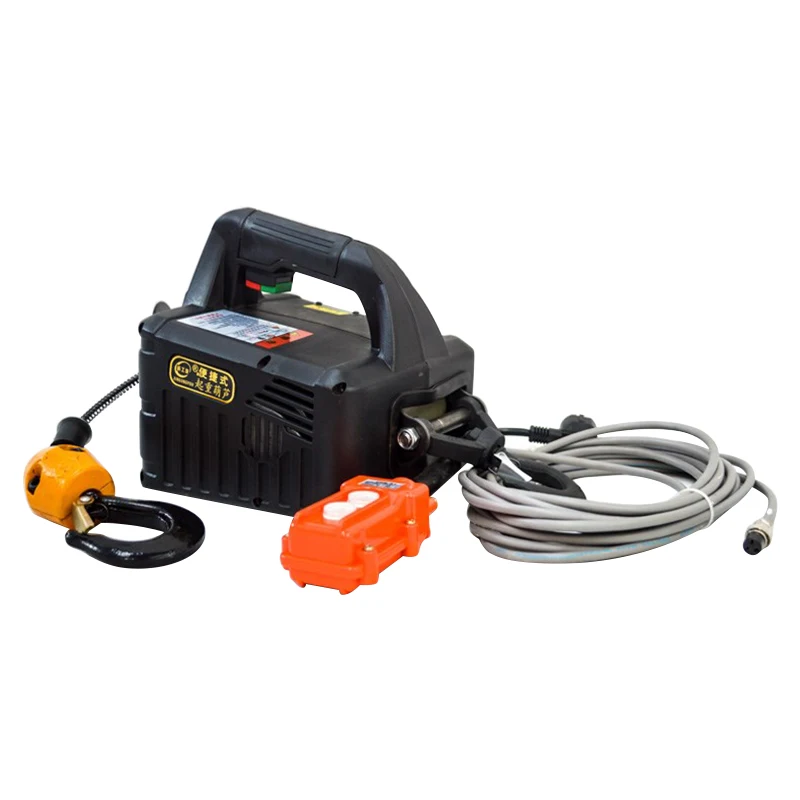 Guincho elétrico portátil com carga de 220v/110v, 500kg, guindaste pequeno, decoração de casa, guindaste, ferramenta de elevação