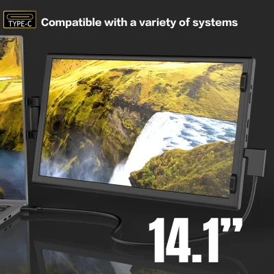 Tela de expansão do portátil LCD, Monitor de jogo 4K, Portátil USB C 3 1 Monitor de computador portátil, 14 1 ", Original