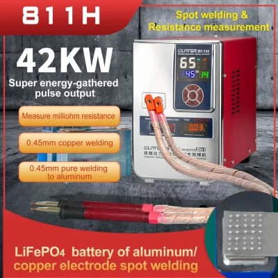 Glitter 811h 811h bateria de alumínio para cobre máquina de solda a ponto grande unidade de alumínio para níquel equipamentos de soldagem