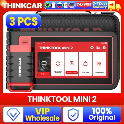 3-5 PCS Atacado THINKCAR THINKTOOL MINI 2 CANFD Ferramenta de Diagnóstico Automotivo Scanner OBD2 com 28 Funções de Reset e Diagnóstico Completo do Sistema