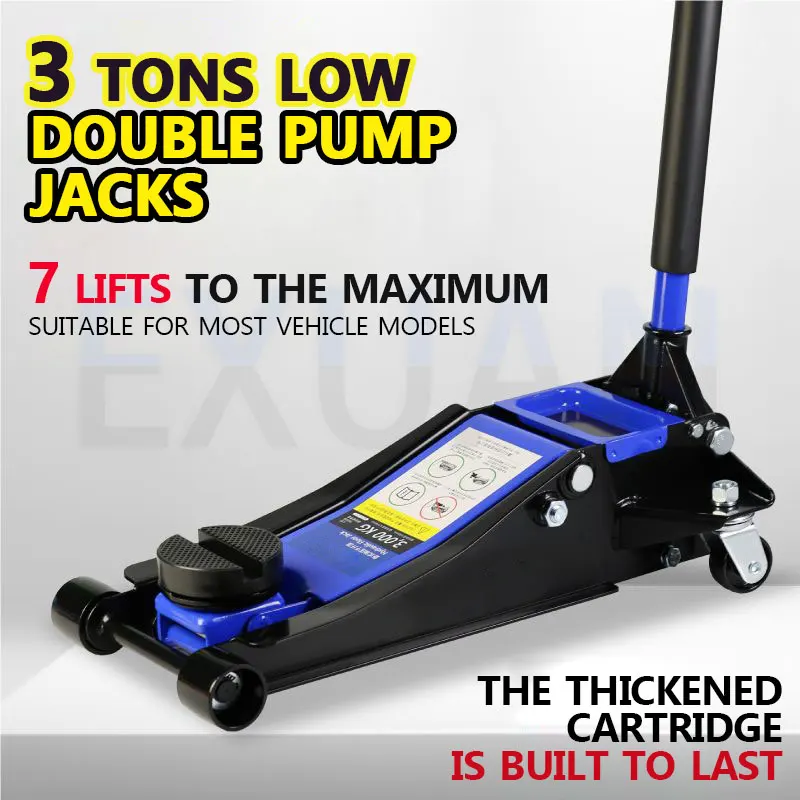 Loja de reparo de automóveis, ferramenta pequena para troca de pneus de caminhão e carro, cric de elevação de carro 2t/2.5t/3t, cric de elevação hidráulica horizontal 4s, levantador de loja - Image 2
