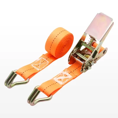 Para transporte de bagagem seguro, alça de catraca de carga frontal de carro e caminhão resistente com fivela de metal – amarração segura e ajustável